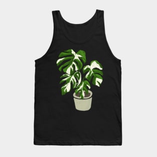 Monstera deliciosa variegated plant with fenestrations Tank Top